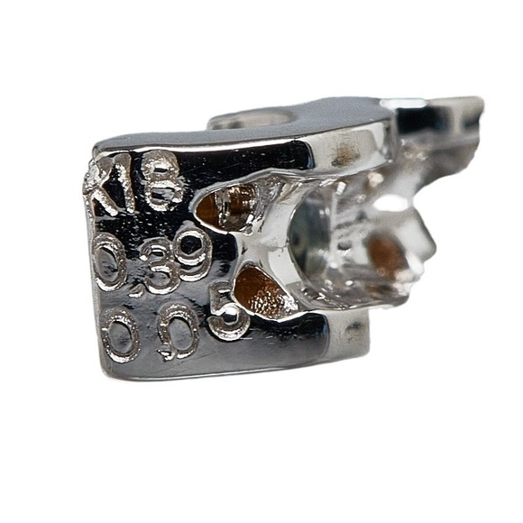 18K White Gold Alexandrite Diamond Bar Pendant Necklace - Picture 4 of 8